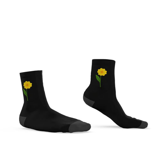 Primrose Socks, Black, Sizes 3-6 UK