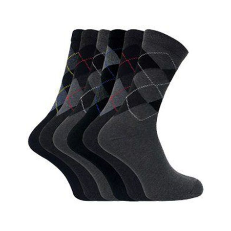 Sock Snob - 6 Pairs Men's DEE Patterned Cotton Socks