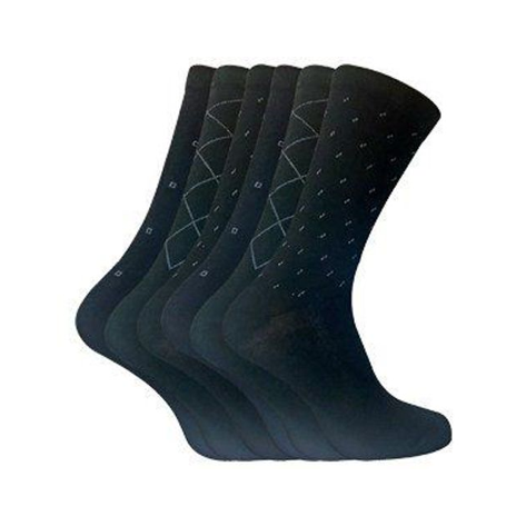 Sock Snob - 6 Pairs Men's DEE Patterned Cotton Socks
