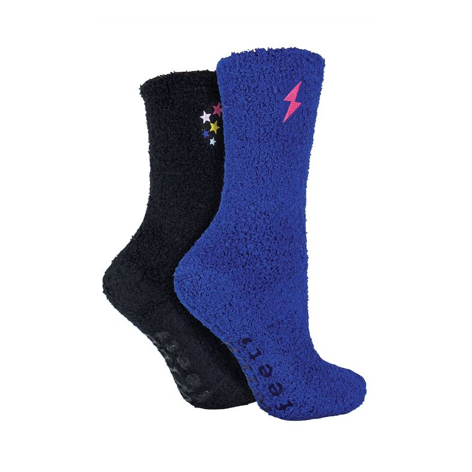 Wildfeet - 2 Pack Ladies Cosy Lounge Socks