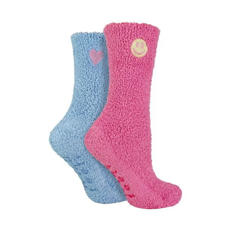 Wildfeet - 2 Pack Ladies Cosy Lounge Socks