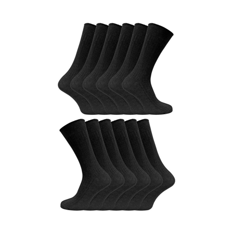 Sock Snob - 12 Pairs 100% Cotton Socks