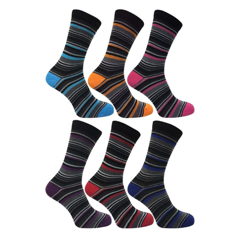 Sock Snob - 12 Pack DEE3 Socks (Stripe)