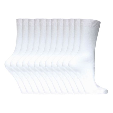 Sock Snob - 12 Pairs Ladies Plain Coloured Cotton Socks