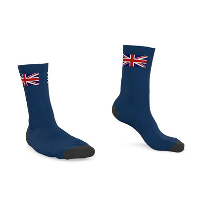 Great Britain, UK - Union Flag Crew Socks, Blue