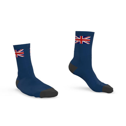 Great Britain, UK - Union Flag Crew Socks, Blue