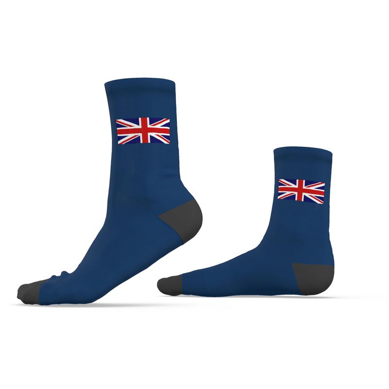 Union Flag Socks, Blue, 6.5-9 UK Medium