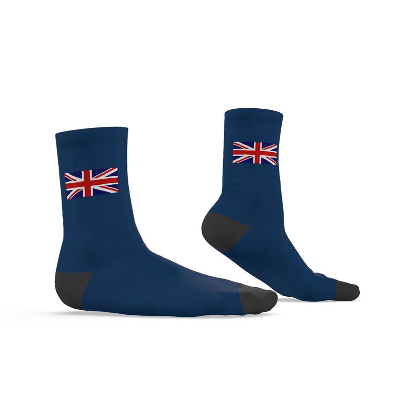 Union Flag Socks, Blue, 6.5-9 UK Medium