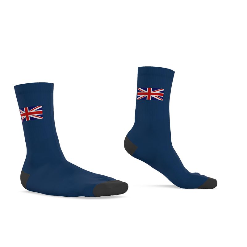 Union Flag Socks, Blue, 9.5-12 UK Large