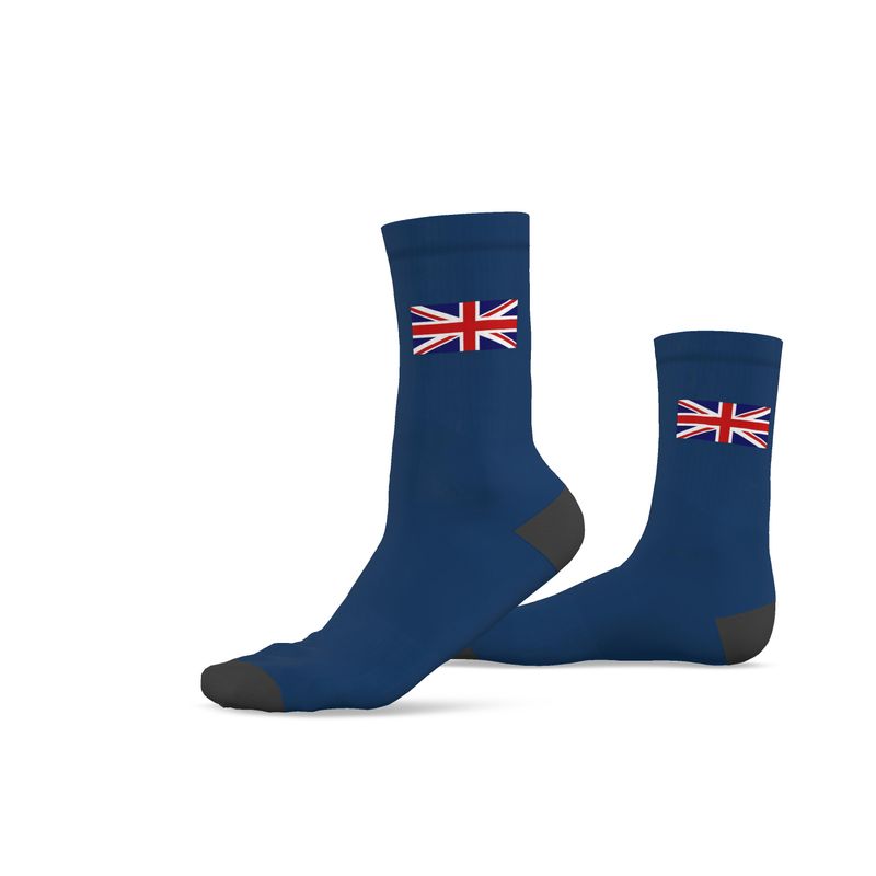 Union Flag Socks, Blue, 9.5-12 UK Large