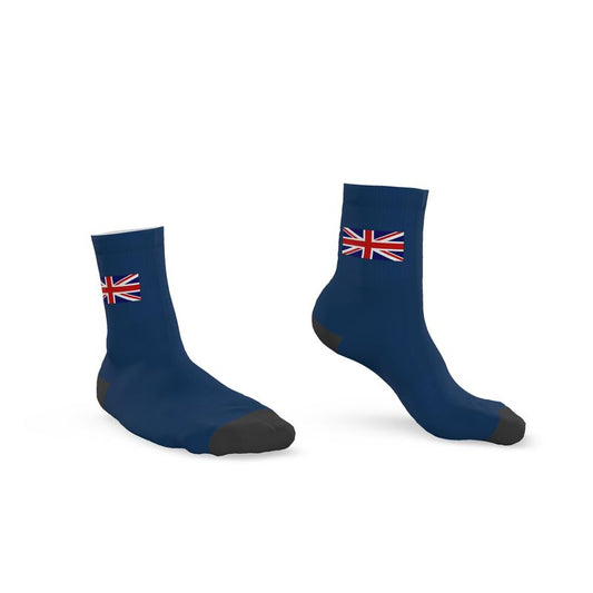 Great Britain, UK - Union Flag Crew Socks, Blue