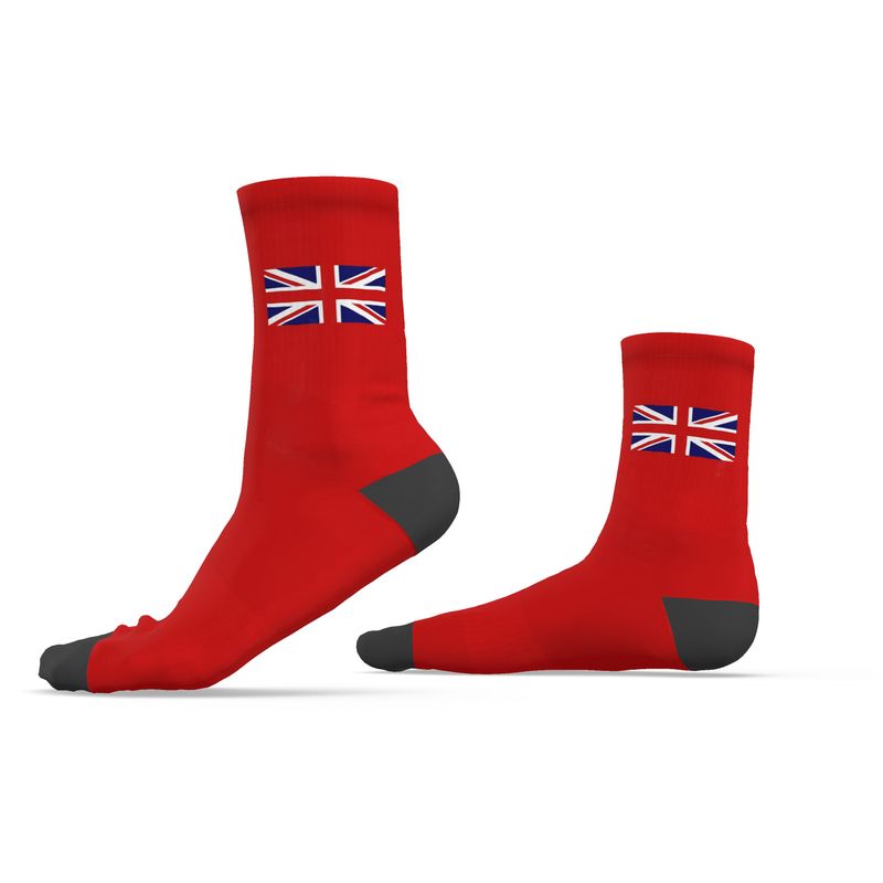 Union Flag Socks, Red, 6.5-9 UK Medium