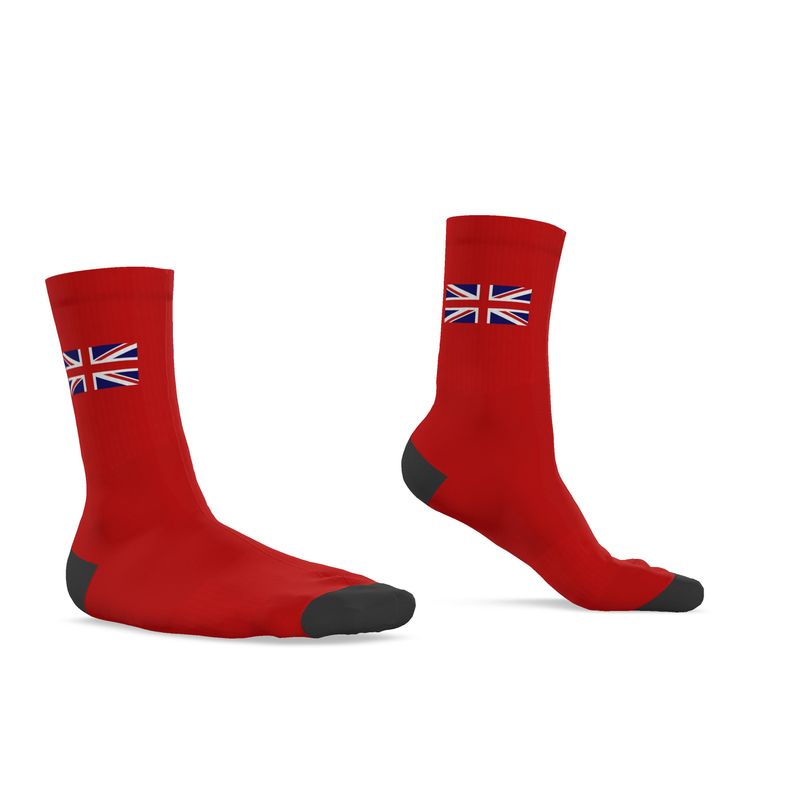 Union Flag Socks, Red, 9.5-12 UK Large