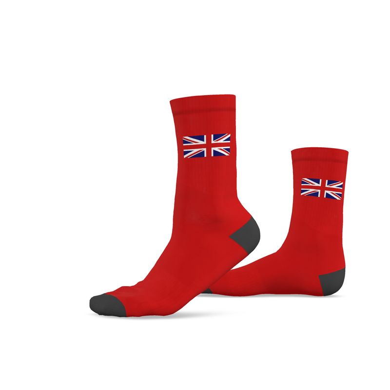 Union Flag Socks, Red, 9.5-12 UK Large