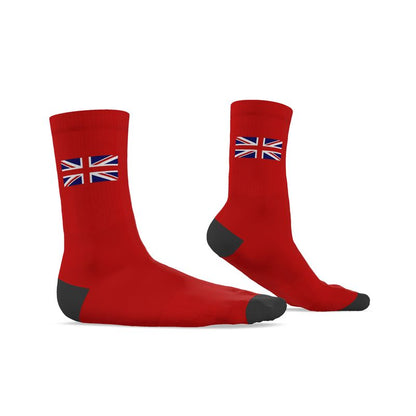 Union Flag Socks, Red, 9.5-12 UK Large