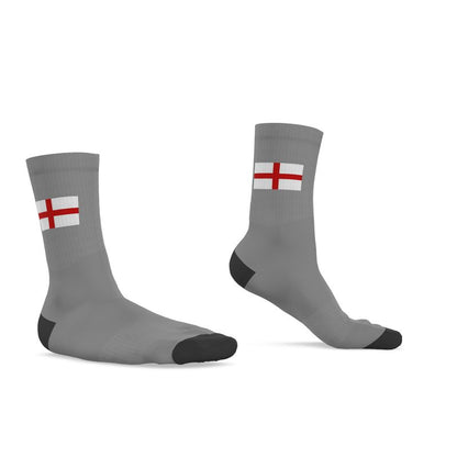 England Crew Socks, Light Grey, 9.5-12 UK Large