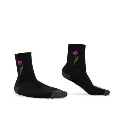 Tulip Socks, Black, Sizes 3-6 UK