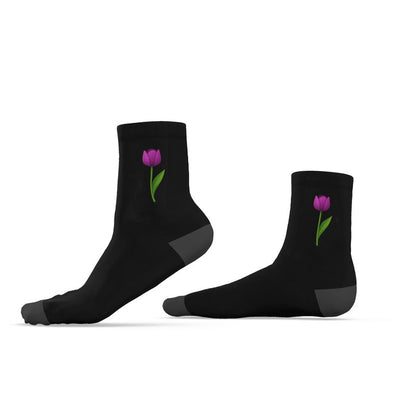 Tulip Socks, Black, Sizes 3-6 UK