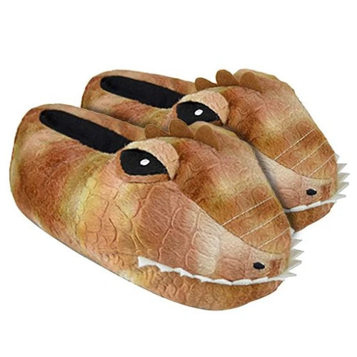 Sock Snob: Kids Dinosaur Head Slippers