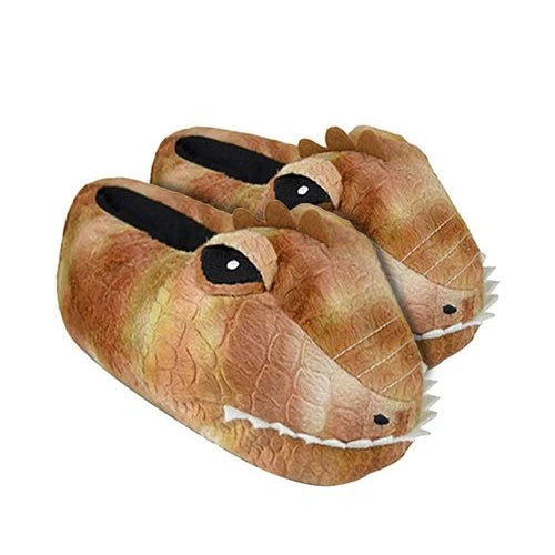 Sock Snob: Kids Dinosaur Head Slippers