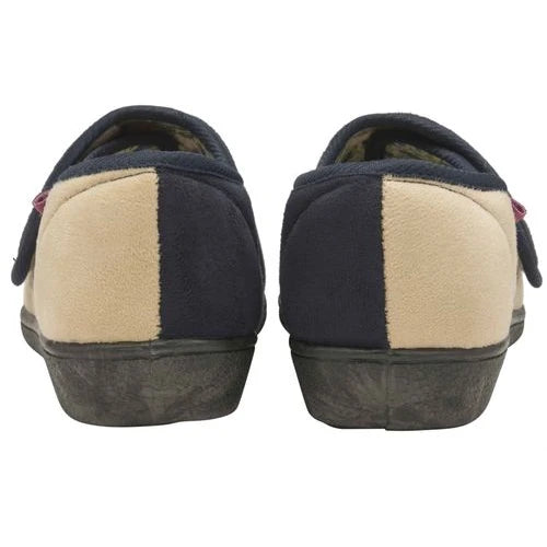 Dunlop: Ladies JULIET Slippers with Velcro Fastening