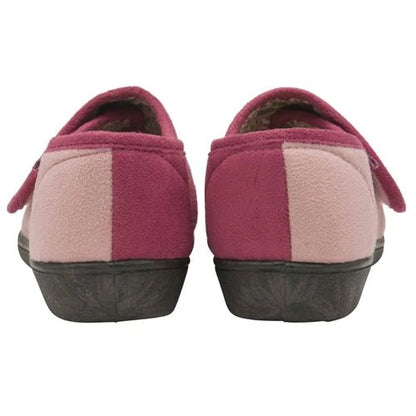 Dunlop: Ladies JULIET Slippers with Velcro Fastening