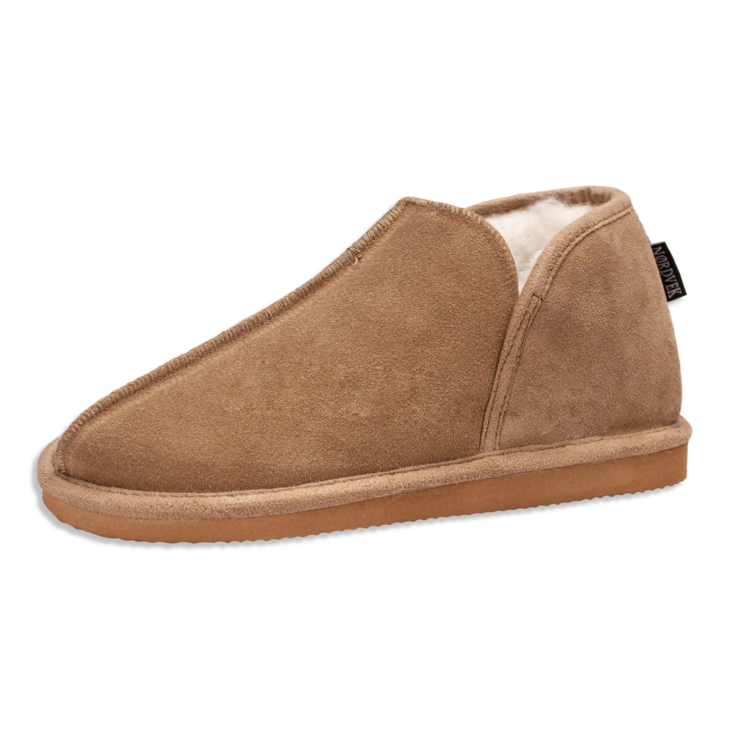 Nordvek Mens Suede Boot Style Slippers With Rubber Sole