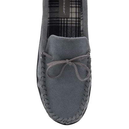 Dunlop: Men's SHAUN Leather Moccasin Slippers