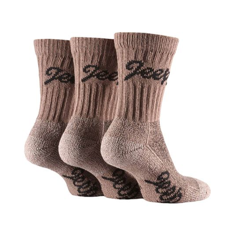 Jeep - 3 Pairs Ladies Terrain Hiking Socks