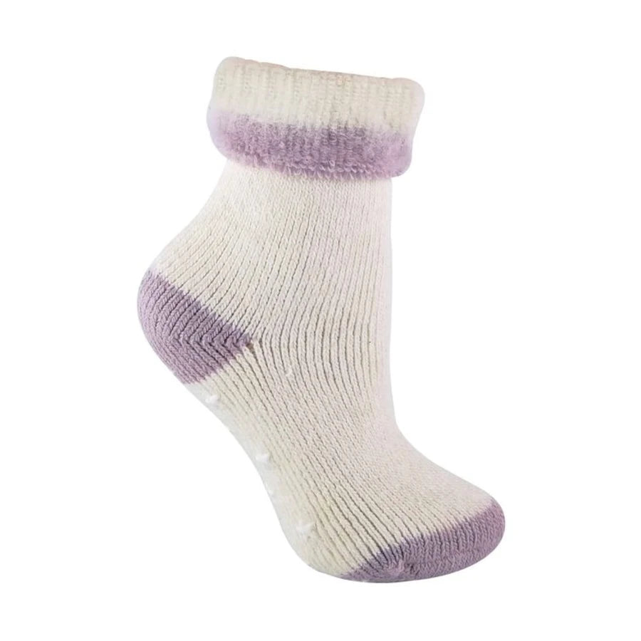 Sock Snob - Ladies Non Slip Turnover Alpaca Wool Bed Socks
