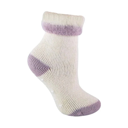 Sock Snob - Ladies Non Slip Turnover Alpaca Wool Bed Socks
