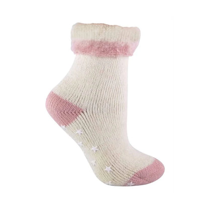 Sock Snob - Ladies Non Slip Turnover Alpaca Wool Bed Socks