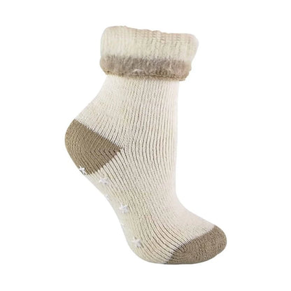 Sock Snob - Ladies Non Slip Turnover Alpaca Wool Bed Socks