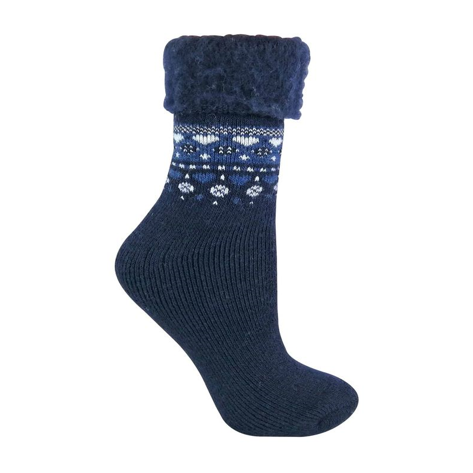 Sock Snob - Ladies Turnover Top Wool Bed Socks