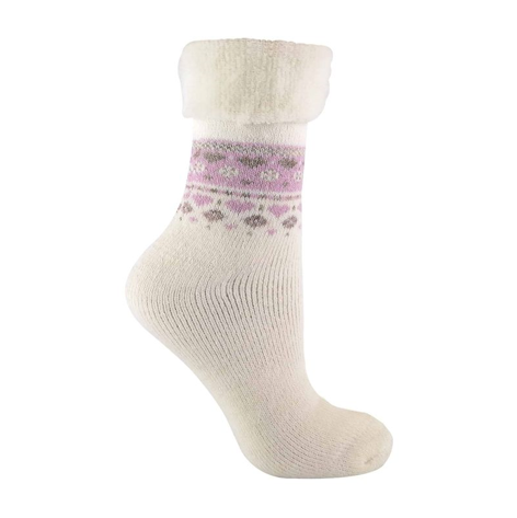 Sock Snob - Ladies Turnover Top Wool Bed Socks