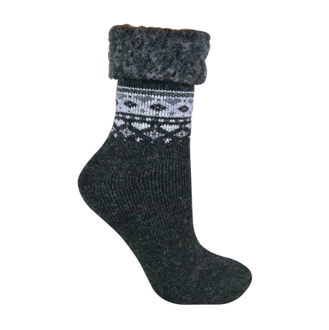 Sock Snob - Ladies Turnover Top Wool Bed Socks