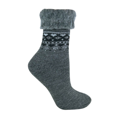 Sock Snob - Ladies Turnover Top Wool Bed Socks