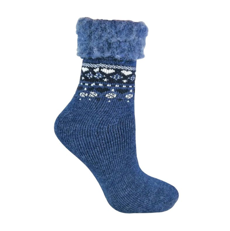 Sock Snob - Ladies Turnover Top Wool Bed Socks