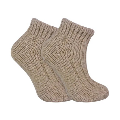 Sock Snob - Ladies Chunky Knit Wool Ankle Socks