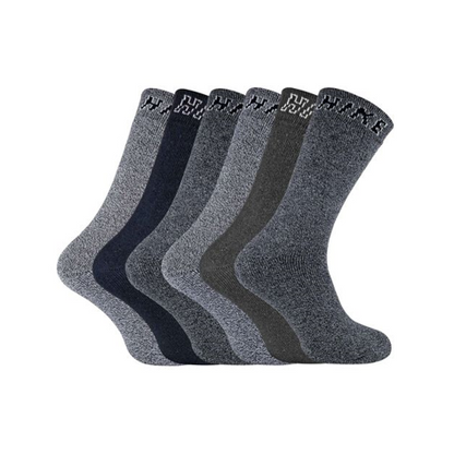 Sock Snob - 6 Pairs Men's Hike Socks 6-11 UK