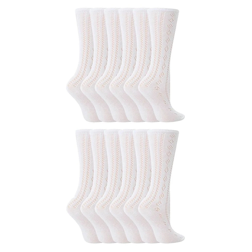 Sock Snob - 12 Pairs Girls Cotton Pelerine Socks