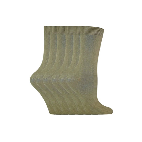 Sock Snob - 6 Pairs Ladies Plain Coloured Cotton Socks