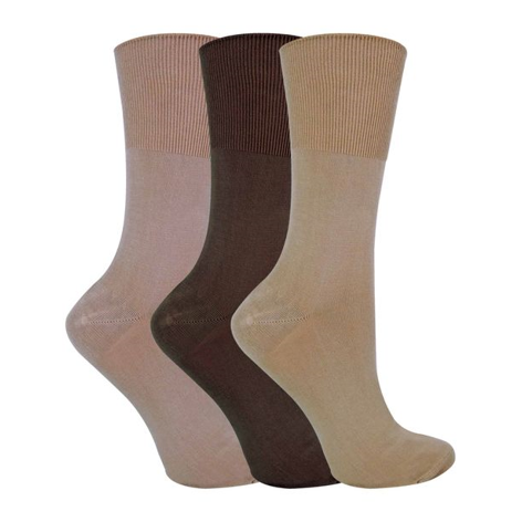 Sock Snob - 3 Pairs Ladies Non Elastic Bamboo Socks
