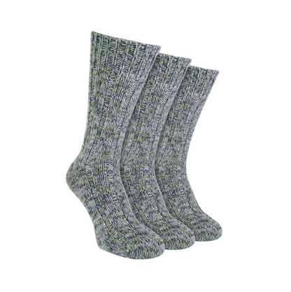 Sock Snob - 3 Pack Men's Cushioned 100% Wool Socks