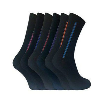 Sock Snob - 6 Pairs Men's DEE Patterned Cotton Socks