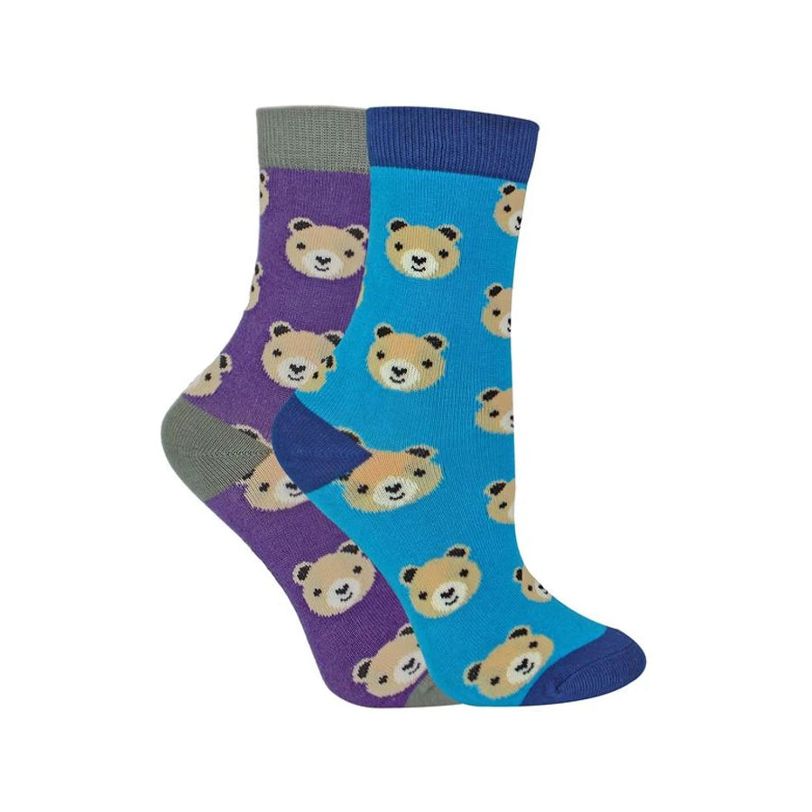 Mr Heron - 2 Pack Boys Bamboo Animal Socks