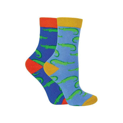 Mr Heron - 2 Pack Boys Bamboo Animal Socks