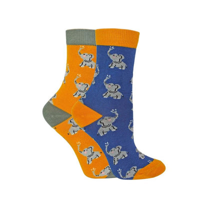 Mr Heron - 2 Pack Boys Bamboo Animal Socks