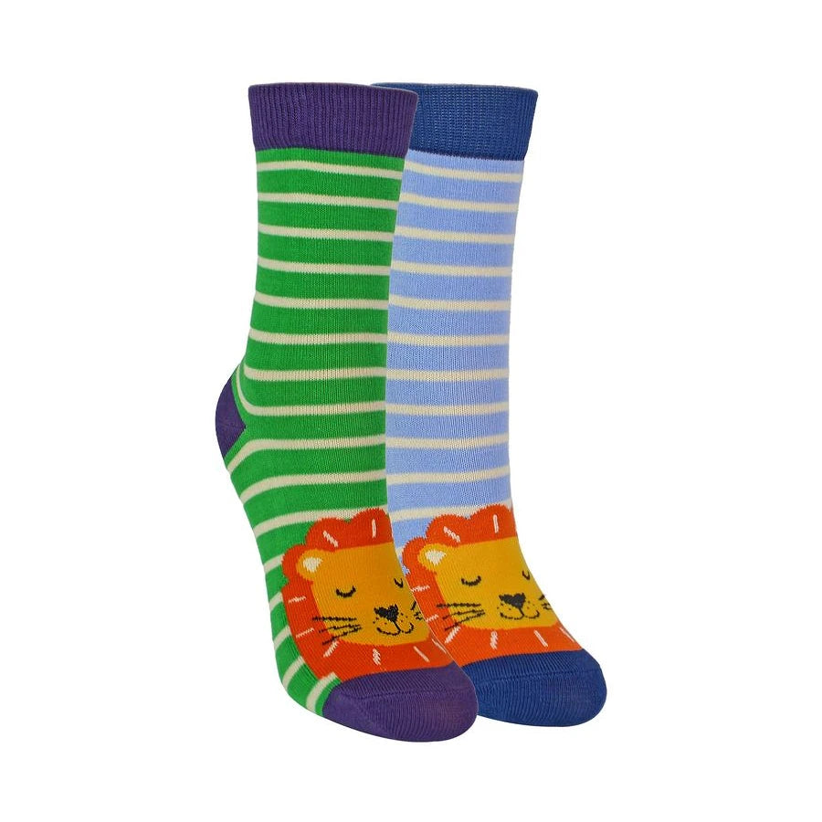 Mr Heron - 2 Pack Boys Bamboo Animal Socks
