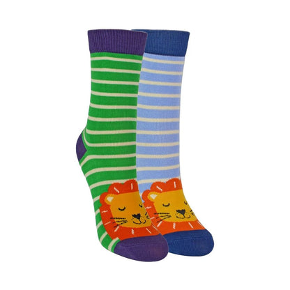 Mr Heron - 2 Pack Boys Bamboo Animal Socks